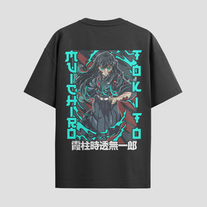 Playera urbana de anime y gaming ExtraLife MX, corte Standard Fit unisex ligero y transpirable en color Deep Black y Pure White, ropa de uso diario para gym y casual.