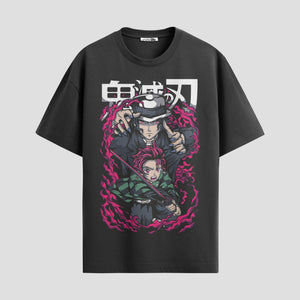 Playera urbana de anime y gaming ExtraLife MX, corte Standard Fit unisex ligero y transpirable en color Deep Black y Pure White, ropa de uso diario para gym y casual.