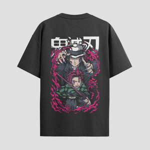 Playera urbana de anime y gaming ExtraLife MX, corte Standard Fit unisex ligero y transpirable en color Deep Black y Pure White, ropa de uso diario para gym y casual.