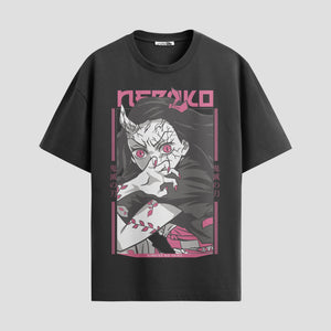 Playera urbana de anime y gaming ExtraLife MX, corte Standard Fit unisex ligero y transpirable en color Deep Black y Pure White, ropa de uso diario para gym y casual.