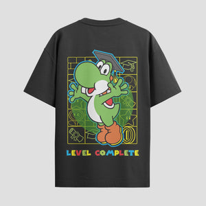 Playera urbana de anime y gaming ExtraLife MX, corte Standard Fit unisex ligero y transpirable en color Deep Black y Pure White, ropa de uso diario para gym y casual.