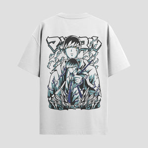 Playera urbana de anime y gaming ExtraLife MX, corte Standard Fit unisex ligero y transpirable en color Deep Black y Pure White, ropa de uso diario para gym y casual.