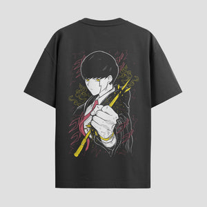 Playera urbana de anime y gaming ExtraLife MX, corte Standard Fit unisex ligero y transpirable en color Deep Black y Pure White, ropa de uso diario para gym y casual.