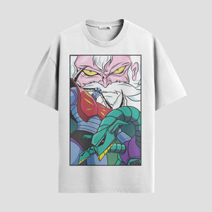 Playera urbana de anime y gaming ExtraLife MX, corte Standard Fit unisex ligero y transpirable en color Deep Black y Pure White, ropa de uso diario para gym y casual.