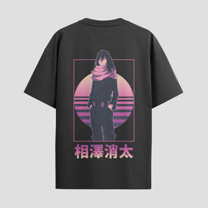 Playera urbana de anime y gaming ExtraLife MX, corte Standard Fit unisex ligero y transpirable en color Deep Black y Pure White, ropa de uso diario para gym y casual.