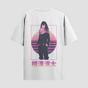 Playera urbana de anime y gaming ExtraLife MX, corte Standard Fit unisex ligero y transpirable en color Deep Black y Pure White, ropa de uso diario para gym y casual.