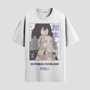 Playera urbana de anime y gaming ExtraLife MX, corte Standard Fit unisex ligero y transpirable en color Deep Black y Pure White, ropa de uso diario para gym y casual.