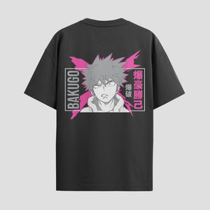 Playera urbana de anime y gaming ExtraLife MX, corte Standard Fit unisex ligero y transpirable en color Deep Black y Pure White, ropa de uso diario para gym y casual.