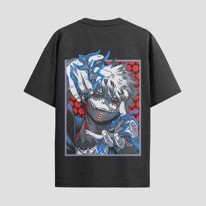 Playera urbana de anime y gaming ExtraLife MX, corte Standard Fit unisex ligero y transpirable en color Deep Black y Pure White, ropa de uso diario para gym y casual.