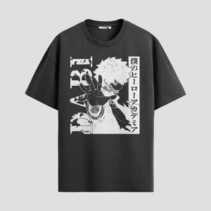 Playera urbana de anime y gaming ExtraLife MX, corte Standard Fit unisex ligero y transpirable en color Deep Black y Pure White, ropa de uso diario para gym y casual.