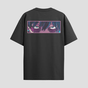 Playera urbana de anime y gaming ExtraLife MX, corte Standard Fit unisex ligero y transpirable en color Deep Black y Pure White, ropa de uso diario para gym y casual.