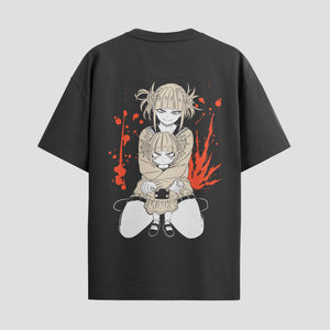 Playera urbana de anime y gaming ExtraLife MX, corte Standard Fit unisex ligero y transpirable en color Deep Black y Pure White, ropa de uso diario para gym y casual.