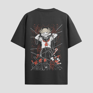 Playera urbana de anime y gaming ExtraLife MX, corte Standard Fit unisex ligero y transpirable en color Deep Black y Pure White, ropa de uso diario para gym y casual.