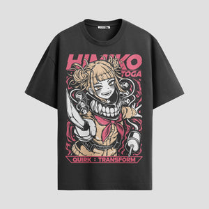 Playera urbana de anime y gaming ExtraLife MX, corte Standard Fit unisex ligero y transpirable en color Deep Black y Pure White, ropa de uso diario para gym y casual.