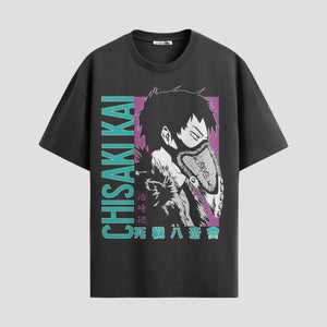Playera urbana de anime y gaming ExtraLife MX, corte Standard Fit unisex ligero y transpirable en color Deep Black y Pure White, ropa de uso diario para gym y casual.