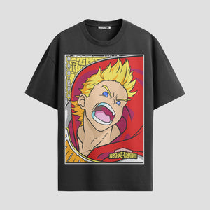 Playera urbana de anime y gaming ExtraLife MX, corte Standard Fit unisex ligero y transpirable en color Deep Black y Pure White, ropa de uso diario para gym y casual.