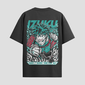 Playera urbana de anime y gaming ExtraLife MX, corte Standard Fit unisex ligero y transpirable en color Deep Black y Pure White, ropa de uso diario para gym y casual.