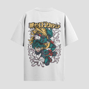 Playera urbana de anime y gaming ExtraLife MX, corte Standard Fit unisex ligero y transpirable en color Deep Black y Pure White, ropa de uso diario para gym y casual.