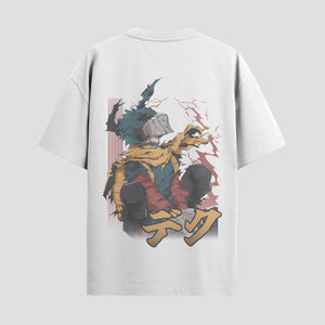 Playera urbana de anime y gaming ExtraLife MX, corte Standard Fit unisex ligero y transpirable en color Deep Black y Pure White, ropa de uso diario para gym y casual.