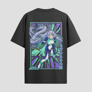 Playera urbana de anime y gaming ExtraLife MX, corte Standard Fit unisex ligero y transpirable en color Deep Black y Pure White, ropa de uso diario para gym y casual.