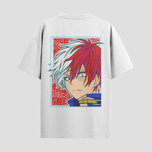 Playera urbana de anime y gaming ExtraLife MX, corte Standard Fit unisex ligero y transpirable en color Deep Black y Pure White, ropa de uso diario para gym y casual.