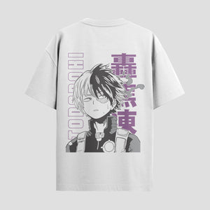 Playera urbana de anime y gaming ExtraLife MX, corte Standard Fit unisex ligero y transpirable en color Deep Black y Pure White, ropa de uso diario para gym y casual.