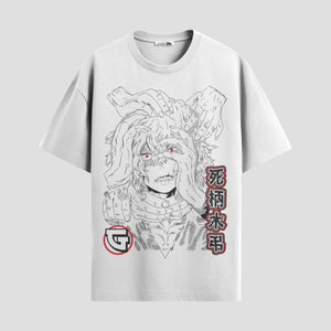 Playera urbana de anime y gaming ExtraLife MX, corte Standard Fit unisex ligero y transpirable en color Deep Black y Pure White, ropa de uso diario para gym y casual.