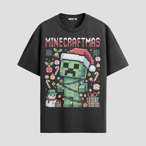 Playera urbana de anime y gaming ExtraLife MX, corte Standard Fit unisex ligero y transpirable en color Deep Black y Pure White, ropa de uso diario para gym y casual.