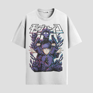 Playera urbana de anime y gaming ExtraLife MX, corte Standard Fit unisex ligero y transpirable en color Deep Black y Pure White, ropa de uso diario para gym y casual.