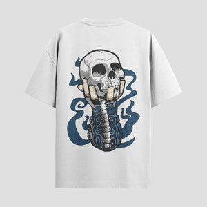 Playera urbana de anime y gaming ExtraLife MX, corte Standard Fit unisex ligero y transpirable en color Deep Black y Pure White, ropa de uso diario para gym y casual.