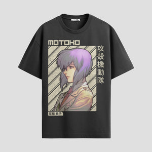 Playera urbana de anime y gaming ExtraLife MX, corte Standard Fit unisex ligero y transpirable en color Deep Black y Pure White, ropa de uso diario para gym y casual.