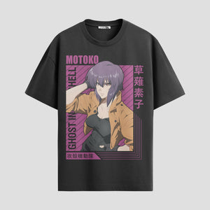 Playera urbana de anime y gaming ExtraLife MX, corte Standard Fit unisex ligero y transpirable en color Deep Black y Pure White, ropa de uso diario para gym y casual.