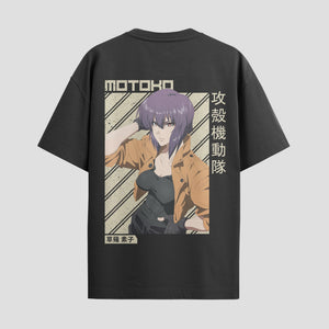 Playera urbana de anime y gaming ExtraLife MX, corte Standard Fit unisex ligero y transpirable en color Deep Black y Pure White, ropa de uso diario para gym y casual.