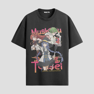 Playera urbana de anime y gaming ExtraLife MX, corte Standard Fit unisex ligero y transpirable en color Deep Black y Pure White, ropa de uso diario para gym y casual.