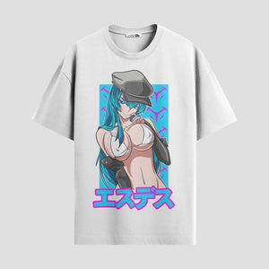 Playera urbana de anime y gaming ExtraLife MX, corte Standard Fit unisex ligero y transpirable en color Deep Black y Pure White, ropa de uso diario para gym y casual.