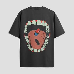 Playera urbana de anime y gaming ExtraLife MX, corte Standard Fit unisex ligero y transpirable en color Deep Black y Pure White, ropa de uso diario para gym y casual.