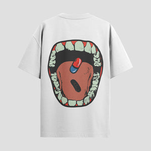 Playera urbana de anime y gaming ExtraLife MX, corte Standard Fit unisex ligero y transpirable en color Deep Black y Pure White, ropa de uso diario para gym y casual.