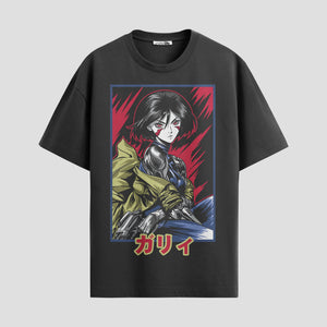 Playera urbana de anime y gaming ExtraLife MX, corte Standard Fit unisex ligero y transpirable en color Deep Black y Pure White, ropa de uso diario para gym y casual.