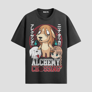 Playera urbana de anime y gaming ExtraLife MX, corte Standard Fit unisex ligero y transpirable en color Deep Black y Pure White, ropa de uso diario para gym y casual.