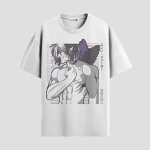 Playera urbana de anime y gaming ExtraLife MX, corte Standard Fit unisex ligero y transpirable en color Deep Black y Pure White, ropa de uso diario para gym y casual.