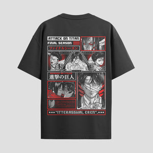 Playera urbana de anime y gaming ExtraLife MX, corte Standard Fit unisex ligero y transpirable en color Deep Black y Pure White, ropa de uso diario para gym y casual.