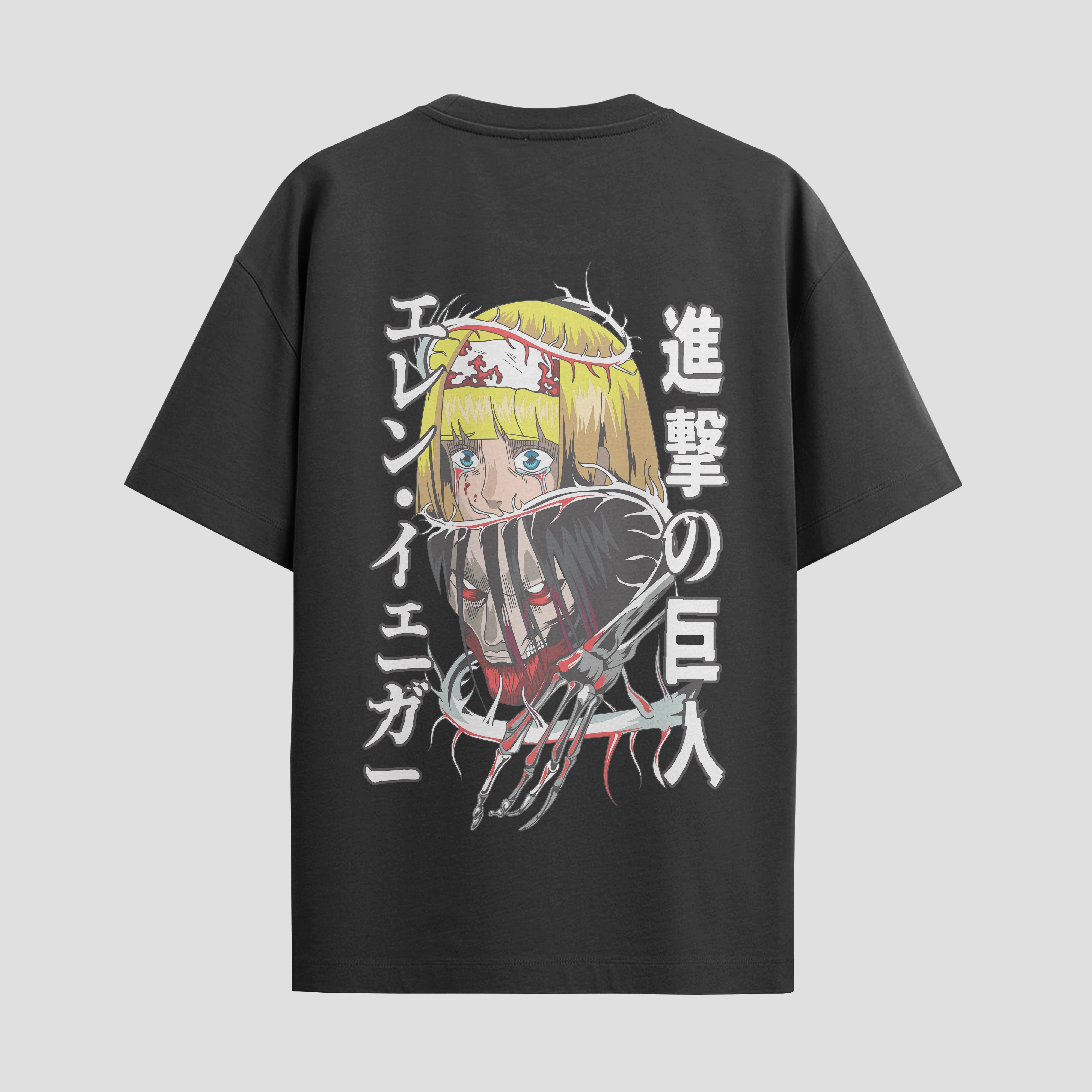 Playera urbana de anime y gaming ExtraLife MX, corte Standard Fit unisex ligero y transpirable en color Deep Black y Pure White, ropa de uso diario para gym y casual.