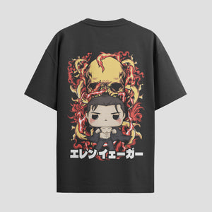 Playera urbana de anime y gaming ExtraLife MX, corte Standard Fit unisex ligero y transpirable en color Deep Black y Pure White, ropa de uso diario para gym y casual.