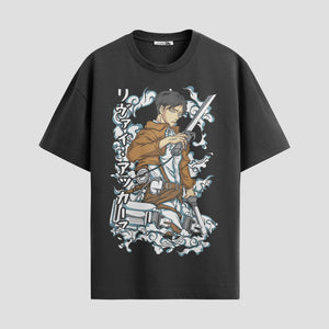 Playera urbana de anime y gaming ExtraLife MX, corte Standard Fit unisex ligero y transpirable en color Deep Black y Pure White, ropa de uso diario para gym y casual.