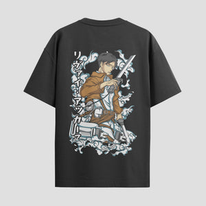 Playera urbana de anime y gaming ExtraLife MX, corte Standard Fit unisex ligero y transpirable en color Deep Black y Pure White, ropa de uso diario para gym y casual.