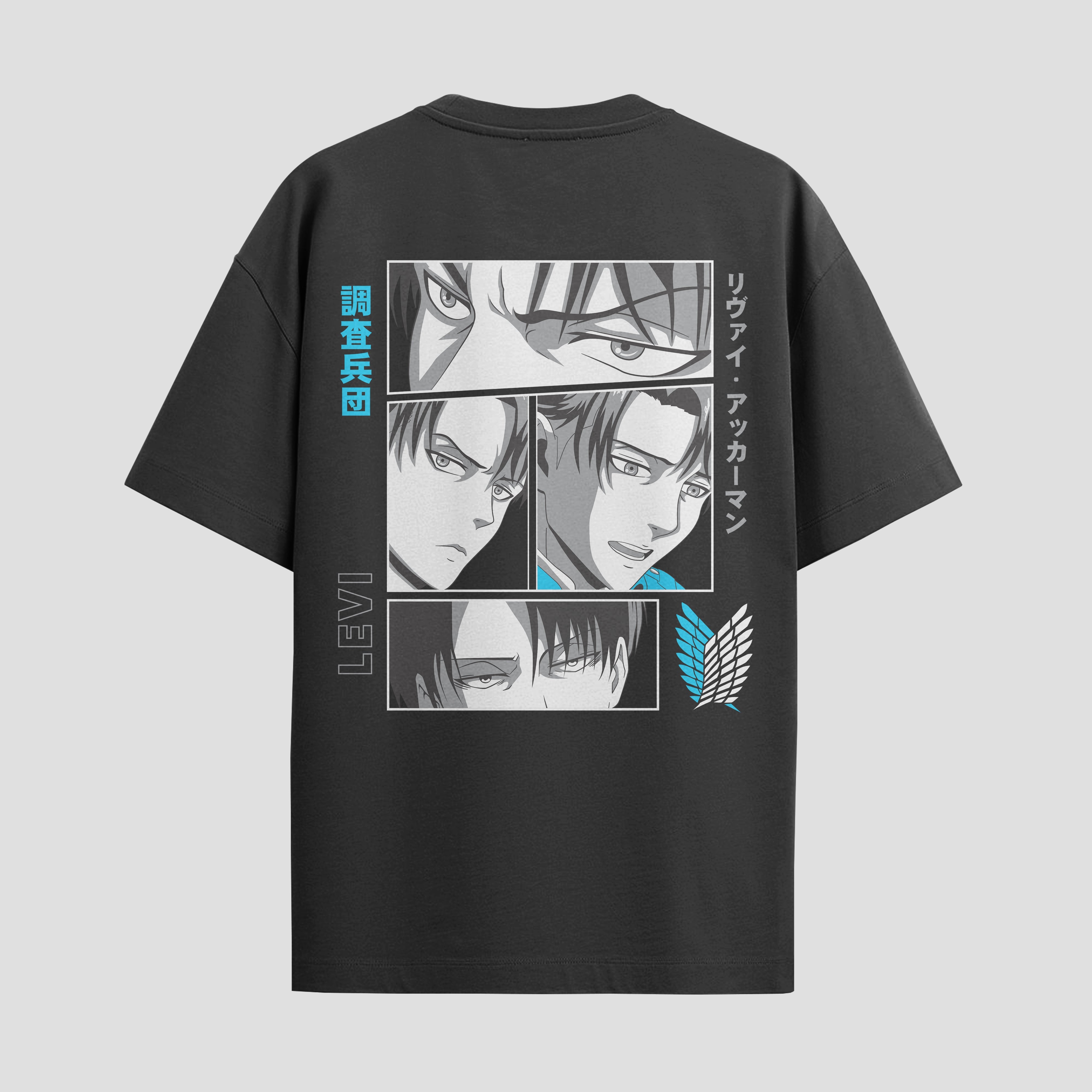 Playera urbana de anime y gaming ExtraLife MX, corte Standard Fit unisex ligero y transpirable en color Deep Black y Pure White, ropa de uso diario para gym y casual.