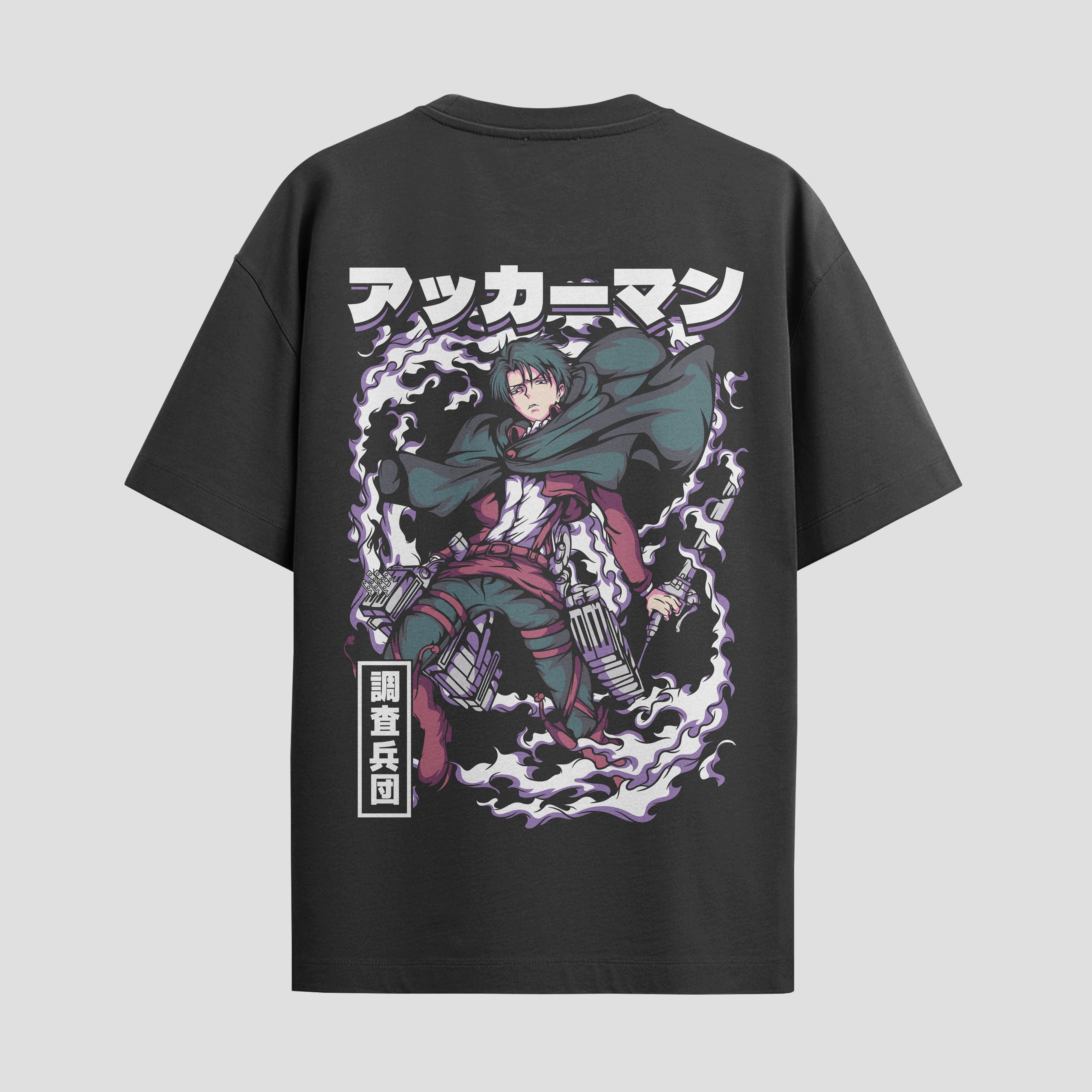 Playera urbana de anime y gaming ExtraLife MX, corte Standard Fit unisex ligero y transpirable en color Deep Black y Pure White, ropa de uso diario para gym y casual.