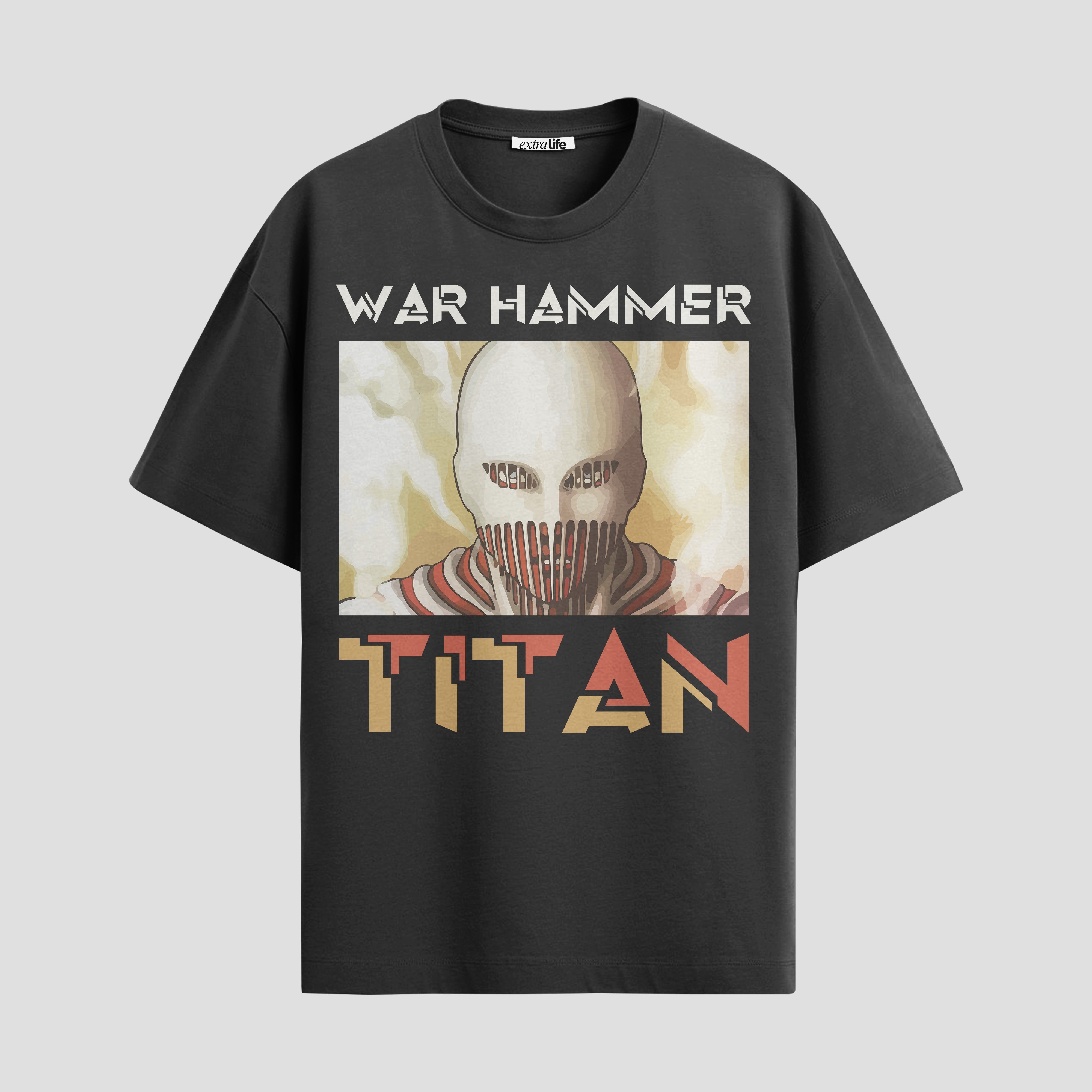 Playera urbana de anime y gaming ExtraLife MX, corte Standard Fit unisex ligero y transpirable en color Deep Black y Pure White, ropa de uso diario para gym y casual.