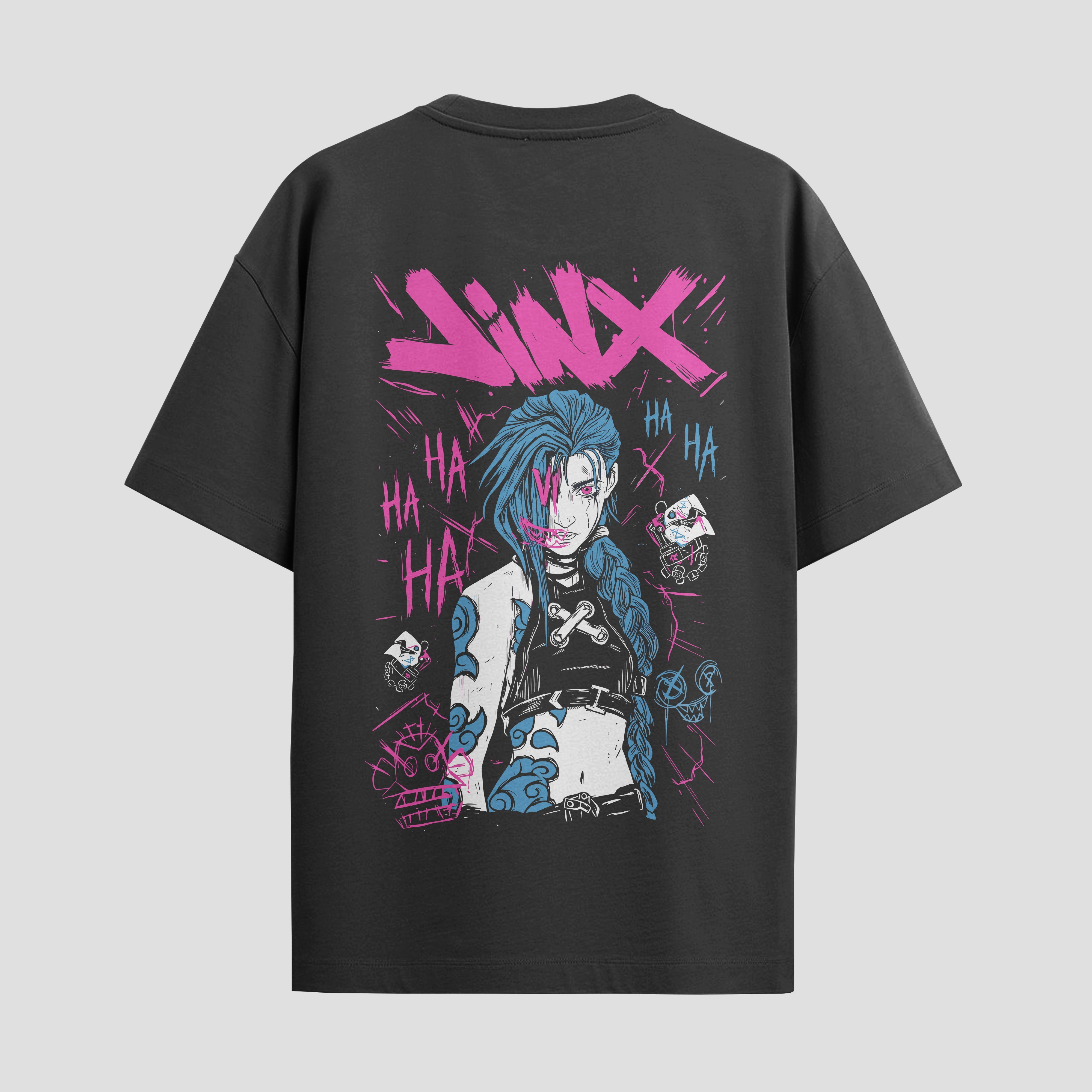 Playera urbana de anime y gaming ExtraLife MX, corte Standard Fit unisex ligero y transpirable en color Deep Black y Pure White, ropa de uso diario para gym y casual.