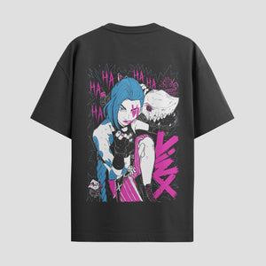Playera urbana de anime y gaming ExtraLife MX, corte Standard Fit unisex ligero y transpirable en color Deep Black y Pure White, ropa de uso diario para gym y casual.